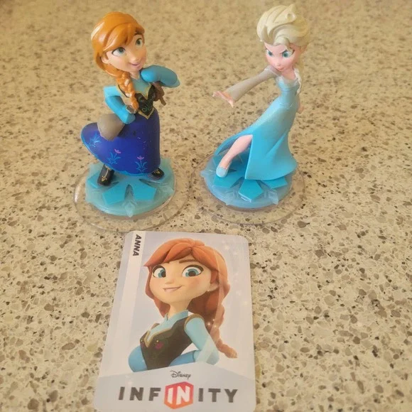 Elsa & Anna FROZEN DISNEY INFINITY 1.0 LOT Bundle Figure Characters/Card - Picture 7 of 7